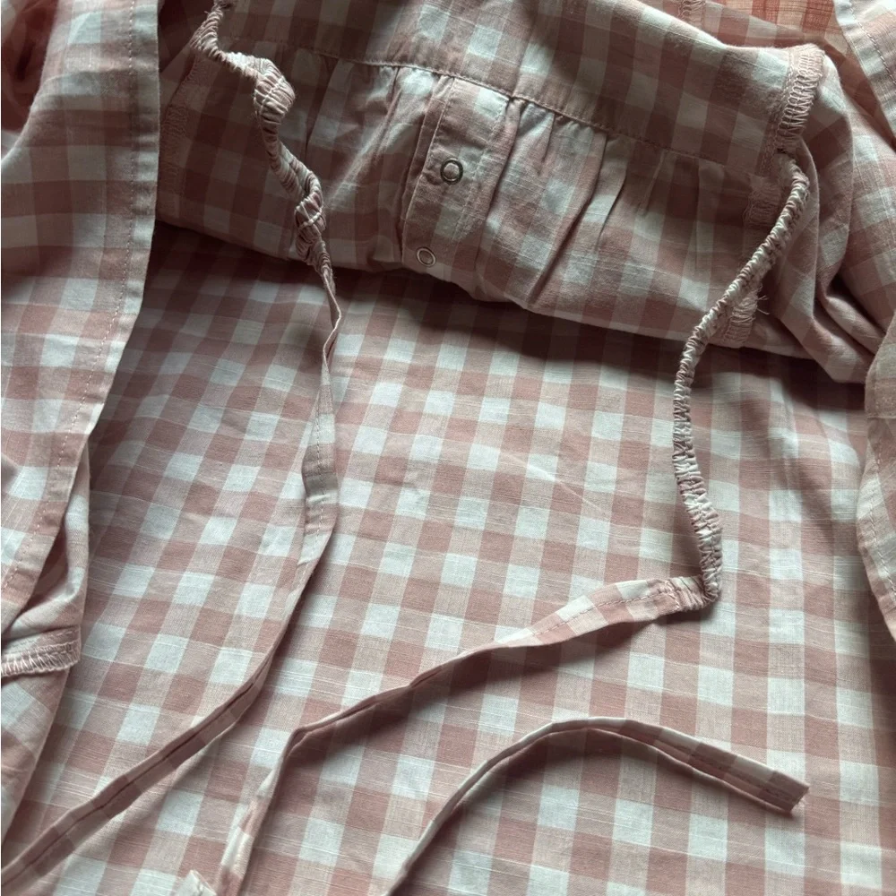 Organic Cotton Pink Gingham Caftan Dress by Pehr - Picture 8 of 11